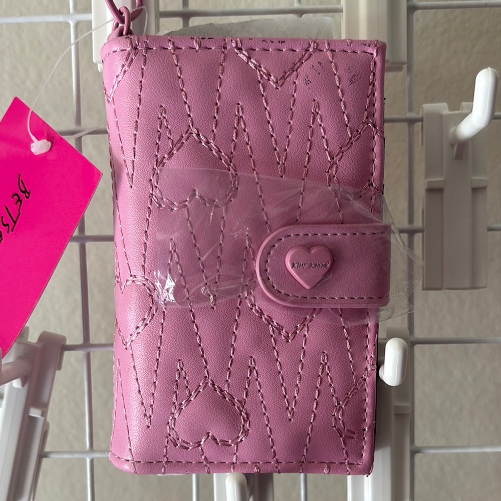Pink Heart Pattern Wallet